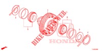 DIFFERENTIEEL VERSNELLING (DIESEL) voor Honda ACCORD TOURER 2.0 S 5 deuren 6-versnellings handgeschakelde versnellingsbak 2015
