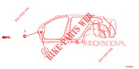 DOORVOERTULLE (LATERAL) voor Honda ACCORD TOURER 2.0 S 5 deuren 6-versnellings handgeschakelde versnellingsbak 2015