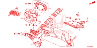 INSTRUMENTEN AFWERKING (COTE DE CONDUCTEUR) (LH) voor Honda ACCORD TOURER 2.0 S 5 deuren 6-versnellings handgeschakelde versnellingsbak 2015