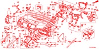 INSTRUMENTEN PANEEL BOVEN (LH) voor Honda ACCORD TOURER 2.0 S 5 deuren 6-versnellings handgeschakelde versnellingsbak 2015