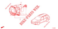 MISTLAMP  voor Honda ACCORD TOURER 2.0 S 5 deuren 6-versnellings handgeschakelde versnellingsbak 2015