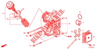 OLIEFILTER HOUDER (DIESEL) voor Honda ACCORD TOURER 2.0 S 5 deuren 6-versnellings handgeschakelde versnellingsbak 2015