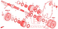 SECUNDAIRE AS  voor Honda ACCORD TOURER 2.0 S 5 deuren 6-versnellings handgeschakelde versnellingsbak 2015