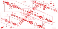 VOOR AANDRIJFAS/HALVE AS (2.0L) voor Honda ACCORD TOURER 2.0 S 5 deuren 6-versnellings handgeschakelde versnellingsbak 2015