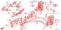ACHTER PORTIER SLOTEN/BUITEN HENDEL  voor Honda ACCORD TOURER 2.0 ELEGANCE 5 deuren 6-versnellings handgeschakelde versnellingsbak 2015