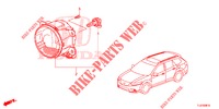 MISTLAMP  voor Honda ACCORD TOURER 2.0 ELEGANCE 5 deuren 6-versnellings handgeschakelde versnellingsbak 2015
