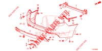ACHTER BUMPER  voor Honda ACCORD TOURER 2.0 S 5 deuren 5-traps automatische versnellingsbak 2015