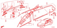 GIETWERK/DAK RAIL  voor Honda ACCORD TOURER 2.0 S 5 deuren 5-traps automatische versnellingsbak 2015