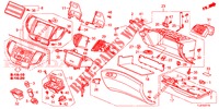 INSTRUMENTEN AFWERKING (COTE DE PASSAGER) (LH) voor Honda ACCORD TOURER 2.0 S 5 deuren 5-traps automatische versnellingsbak 2015