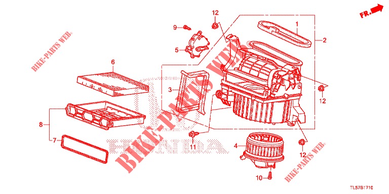 VERWARMING AANJAGER (LH) voor Honda ACCORD TOURER 2.0 S 5 deuren 5-traps automatische versnellingsbak 2015
