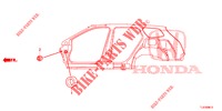 DOORVOERTULLE (LATERAL) voor Honda ACCORD TOURER 2.4 S 5 deuren 6-versnellings handgeschakelde versnellingsbak 2015