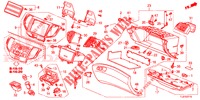 INSTRUMENTEN AFWERKING (COTE DE PASSAGER) (LH) voor Honda ACCORD TOURER 2.4 S 5 deuren 6-versnellings handgeschakelde versnellingsbak 2015