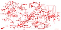 WATERSLANG/VERWARMING KANAAL (DIESEL) voor Honda ACCORD TOURER DIESEL 2.2 COMFORT 5 deuren 5-traps automatische versnellingsbak 2015