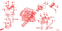 MOTOR BEVESTIGINGEN (DIESEL) (MT) voor Honda ACCORD TOURER DIESEL 2.2 ELEGANCE 5 deuren 6-versnellings handgeschakelde versnellingsbak 2015