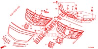 VOOR GRILLE/GIETWERK  voor Honda ACCORD TOURER DIESEL 2.2 ELEGANCE PACK 5 deuren 5-traps automatische versnellingsbak 2015