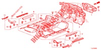 VLOERMAT/ISOLATOR  voor Honda ACCORD TOURER DIESEL 2.2 LUXURY 5 deuren 6-versnellings handgeschakelde versnellingsbak 2015