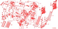 PEDAAL (LH) voor Honda ACCORD TOURER 2.0 ELEGANCE PACK 5 deuren 6-versnellings handgeschakelde versnellingsbak 2014