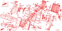 ACHTER ZITTING/VEILIGHEIDSGORDEL(2DE)  voor Honda ACCORD TOURER 2.0 ELEGANCE PACK 5 deuren 5-traps automatische versnellingsbak 2014