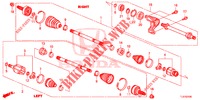 VOOR AANDRIJFAS/HALVE AS (2.0L) voor Honda ACCORD TOURER 2.0 ELEGANCE PACK 5 deuren 5-traps automatische versnellingsbak 2014