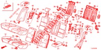 ACHTER ZITTING/VEILIGHEIDSGORDEL(2DE)  voor Honda ACCORD TOURER 2.4 S 5 deuren 5-traps automatische versnellingsbak 2014