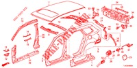 BUITEN PANELEN/ACHTER PANEEL  voor Honda ACCORD TOURER 2.0 ELEGANCE 5 deuren 6-versnellings handgeschakelde versnellingsbak 2013