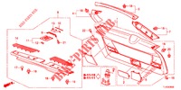 ACHTERKLEP VOERING/ ACHTER PANEEL VOERING(2DE)  voor Honda ACCORD TOURER 2.0 ELEGANCE PACK 5 deuren 6-versnellings handgeschakelde versnellingsbak 2013