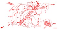AIRCONDITIONER (FLEXIBLES/TUYAUX) (2.0L) (LH) voor Honda ACCORD TOURER 2.0 ELEGANCE PACK 5 deuren 6-versnellings handgeschakelde versnellingsbak 2013