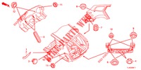 DOORVOERTULLE (ARRIERE) voor Honda ACCORD TOURER 2.0 ELEGANCE PACK 5 deuren 6-versnellings handgeschakelde versnellingsbak 2013