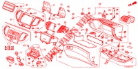 INSTRUMENTEN AFWERKING (COTE DE PASSAGER) (LH) voor Honda ACCORD TOURER 2.0 ELEGANCE PACK 5 deuren 6-versnellings handgeschakelde versnellingsbak 2013