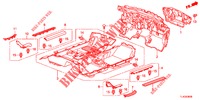 VLOERMAT/ISOLATOR  voor Honda ACCORD TOURER 2.0 ELEGANCE PACK 5 deuren 6-versnellings handgeschakelde versnellingsbak 2013