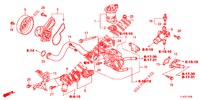 WATERPOMP/THERMOSTAAT (2.0L) voor Honda ACCORD TOURER 2.0 ELEGANCE PACK 5 deuren 6-versnellings handgeschakelde versnellingsbak 2013