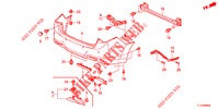 ACHTER BUMPER  voor Honda ACCORD DIESEL 2.2 COMFORT 4 deuren 6-versnellings handgeschakelde versnellingsbak 2012