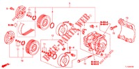 AIRCONDITIONER (COMPRESSEUR) (DIESEL) voor Honda ACCORD DIESEL 2.2 COMFORT 4 deuren 6-versnellings handgeschakelde versnellingsbak 2012