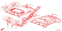 DAK VOERING  voor Honda ACCORD DIESEL 2.2 COMFORT 4 deuren 6-versnellings handgeschakelde versnellingsbak 2012