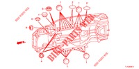 DOORVOERTULLE (INFERIEUR) voor Honda ACCORD DIESEL 2.2 COMFORT 4 deuren 6-versnellings handgeschakelde versnellingsbak 2012