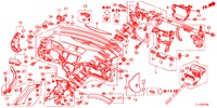 INSTRUMENTEN PANEEL BOVEN (LH) voor Honda ACCORD DIESEL 2.2 COMFORT 4 deuren 6-versnellings handgeschakelde versnellingsbak 2012
