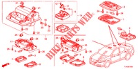 INTERIEUR VERLICHTING (1) voor Honda ACCORD DIESEL 2.2 COMFORT 4 deuren 6-versnellings handgeschakelde versnellingsbak 2012