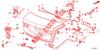 KOFFERBAK KLEP(4DE)  voor Honda ACCORD DIESEL 2.2 COMFORT 4 deuren 6-versnellings handgeschakelde versnellingsbak 2012
