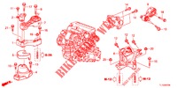 MOTOR BEVESTIGINGEN (DIESEL) (MT) voor Honda ACCORD DIESEL 2.2 COMFORT 4 deuren 6-versnellings handgeschakelde versnellingsbak 2012