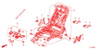 V. ZITTING COMPONENTEN (D.) (SIEGE REGLAGE MANUEL) voor Honda ACCORD DIESEL 2.2 COMFORT 4 deuren 6-versnellings handgeschakelde versnellingsbak 2012