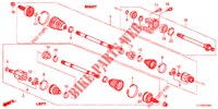 VOOR AANDRIJFAS/HALVE AS (DIESEL) voor Honda ACCORD DIESEL 2.2 COMFORT 4 deuren 6-versnellings handgeschakelde versnellingsbak 2012