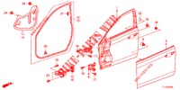 VOOR PORTIER PANELEN(2DE)  voor Honda ACCORD DIESEL 2.2 COMFORT 4 deuren 6-versnellings handgeschakelde versnellingsbak 2012