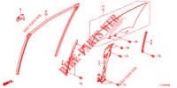 VOORPORTIER GLAS/PORTIER REGULATOR  voor Honda ACCORD DIESEL 2.2 COMFORT 4 deuren 6-versnellings handgeschakelde versnellingsbak 2012
