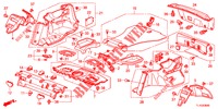 ACHTER HOUDER/ZIJDE VOERING (4DE)  voor Honda ACCORD DIESEL 2.2 COMFORT 4 deuren 5-traps automatische versnellingsbak 2012
