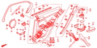 ACHTER PORTIER VOERING(4DE)  voor Honda ACCORD DIESEL 2.2 COMFORT 4 deuren 5-traps automatische versnellingsbak 2012