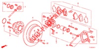 ACHTER REM (2) voor Honda ACCORD DIESEL 2.2 COMFORT 4 deuren 5-traps automatische versnellingsbak 2012