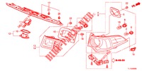ACHTERLICHT/KENTEKEN LICHT (PGM FI)  voor Honda ACCORD DIESEL 2.2 COMFORT 4 deuren 5-traps automatische versnellingsbak 2012