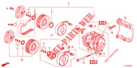 AIRCONDITIONER (COMPRESSEUR) (DIESEL) voor Honda ACCORD DIESEL 2.2 COMFORT 4 deuren 5-traps automatische versnellingsbak 2012