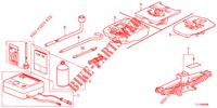 GEREEDSCHAP/KRIK  voor Honda ACCORD DIESEL 2.2 COMFORT 4 deuren 5-traps automatische versnellingsbak 2012