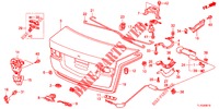 KOFFERBAK KLEP(4DE)  voor Honda ACCORD DIESEL 2.2 COMFORT 4 deuren 5-traps automatische versnellingsbak 2012